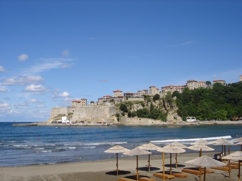 City beach and old town Ulcinj